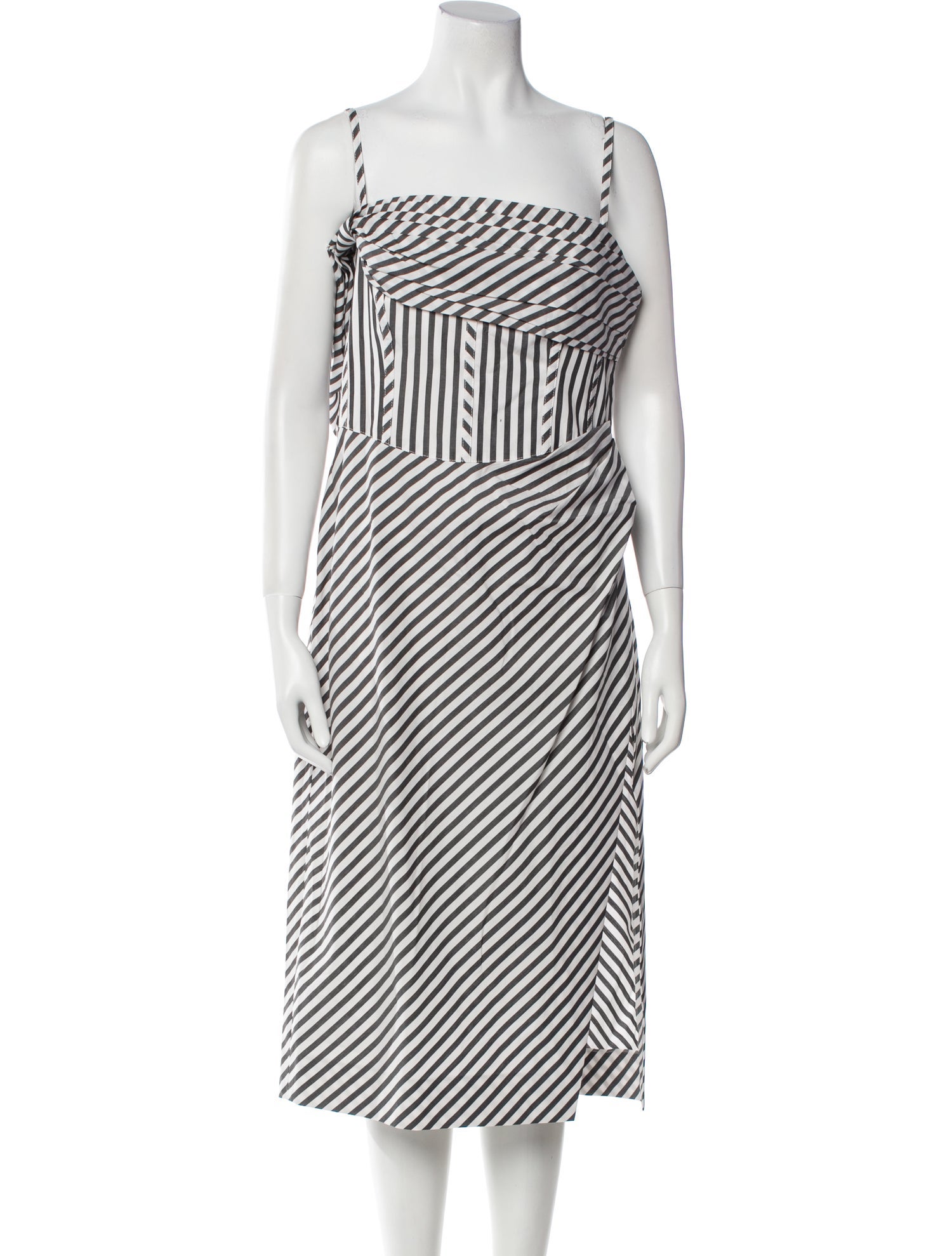Carolina Herrera Striped Midi Length Dress w/ Tags