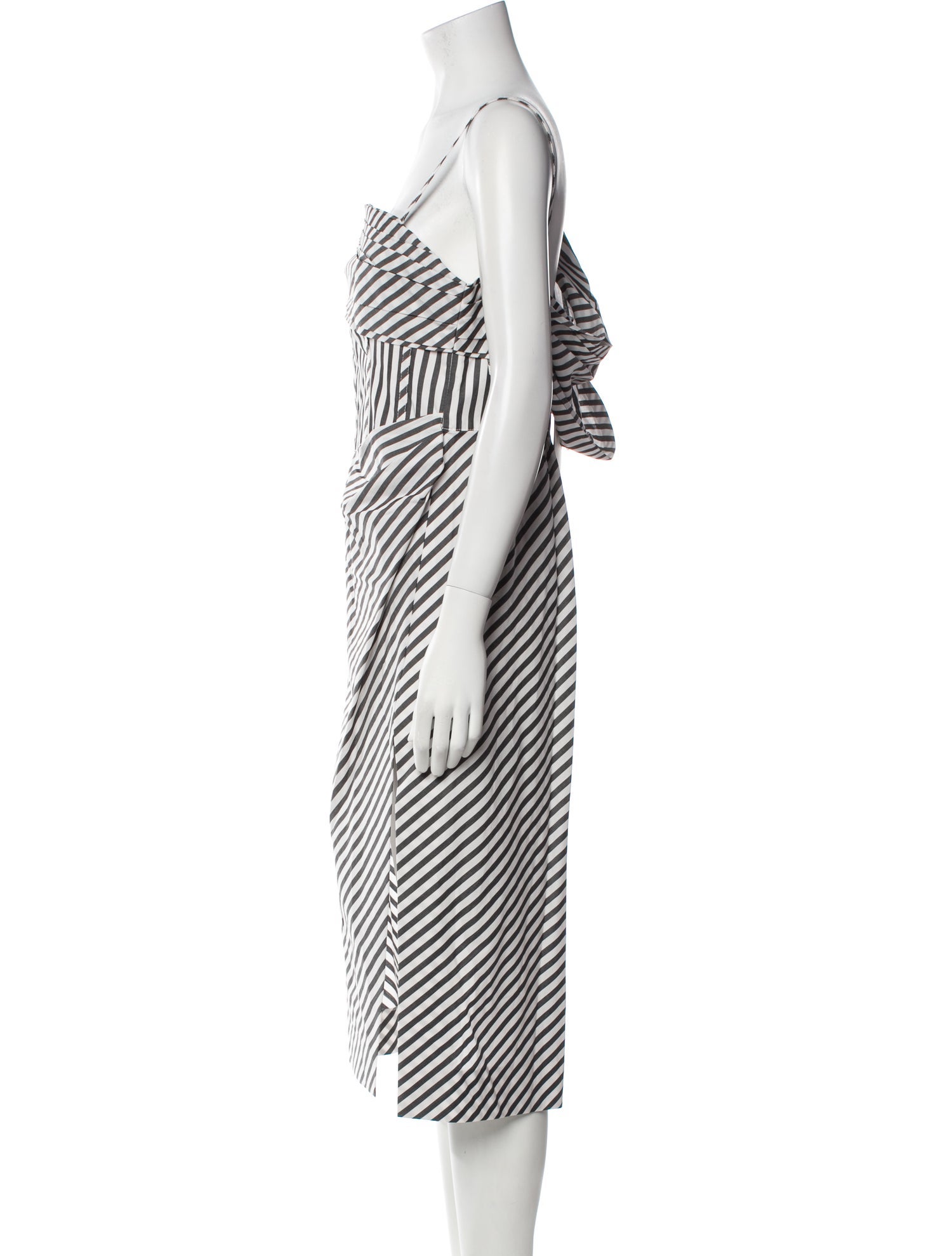 Carolina Herrera Striped Midi Length Dress w/ Tags