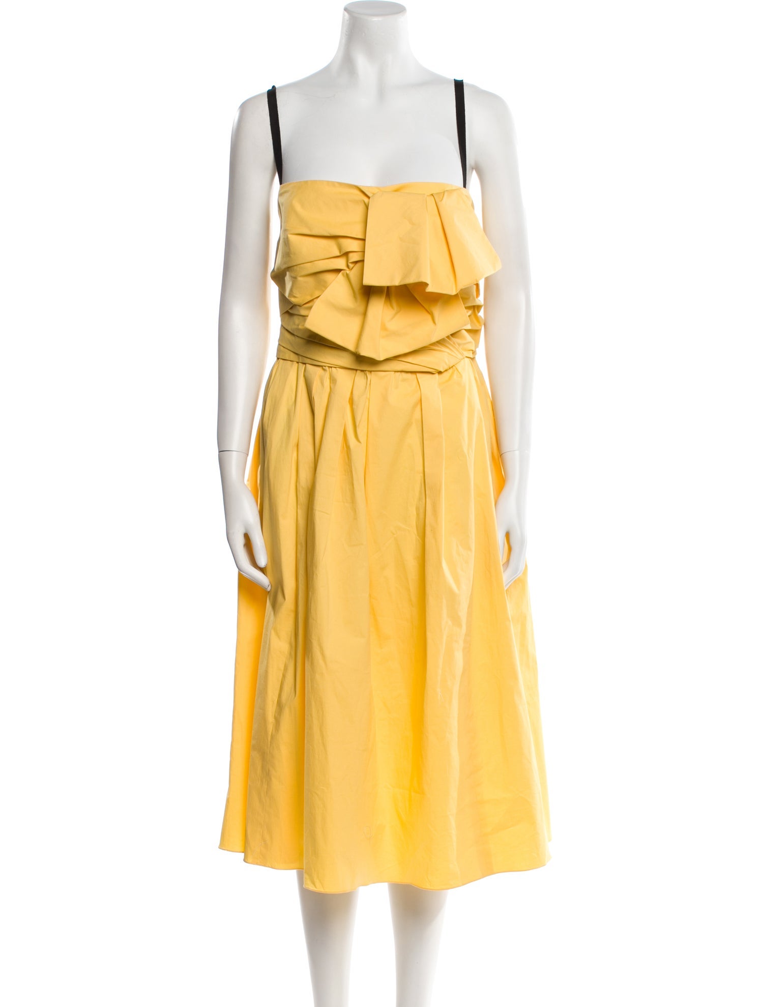 Carolina Herrera Square Neckline Knee-Length Dress w/ Tags