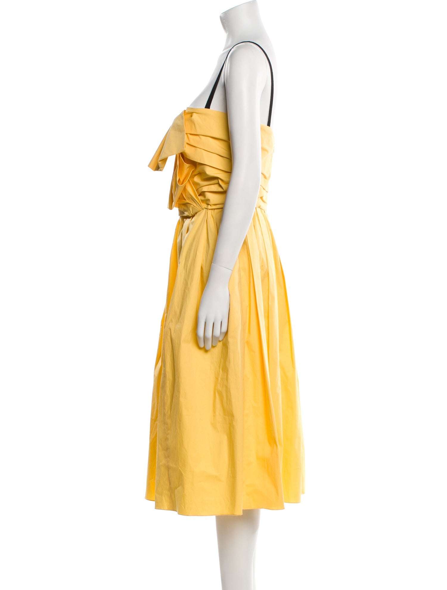 Carolina Herrera Square Neckline Knee-Length Dress w/ Tags