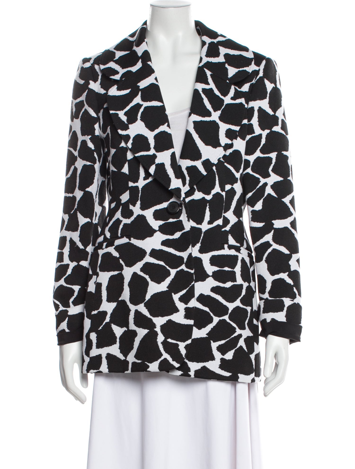 Carolina Herrera Animal Print Blazer