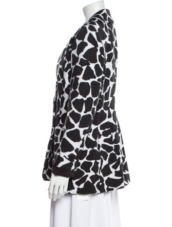 Carolina Herrera Animal Print Blazer