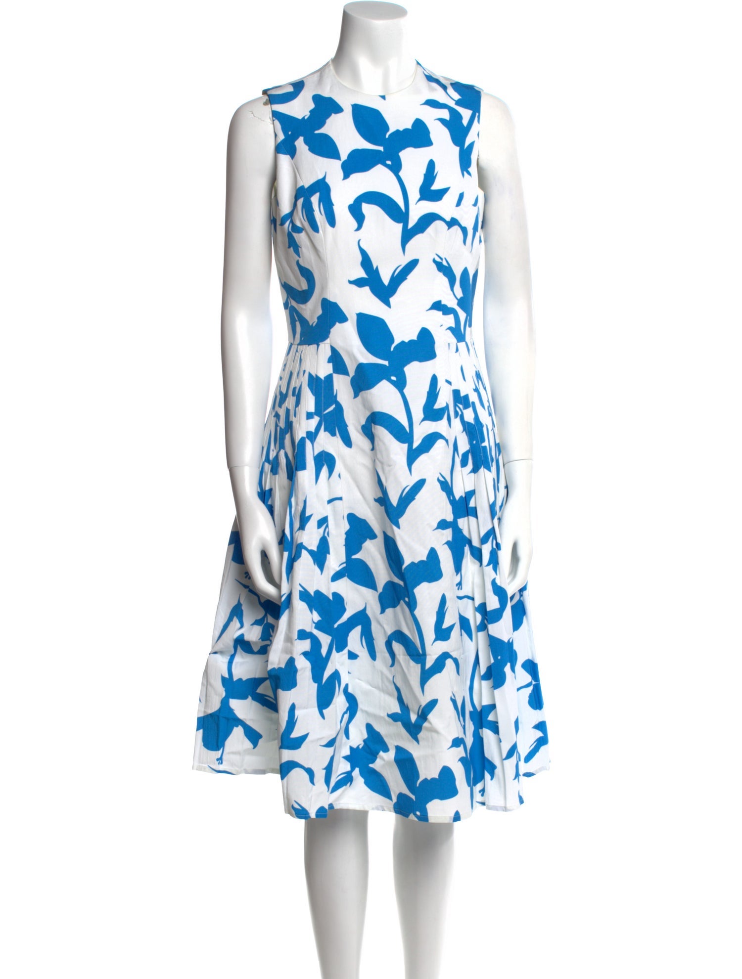 Carolina Herrera Floral Print Midi Length Dress