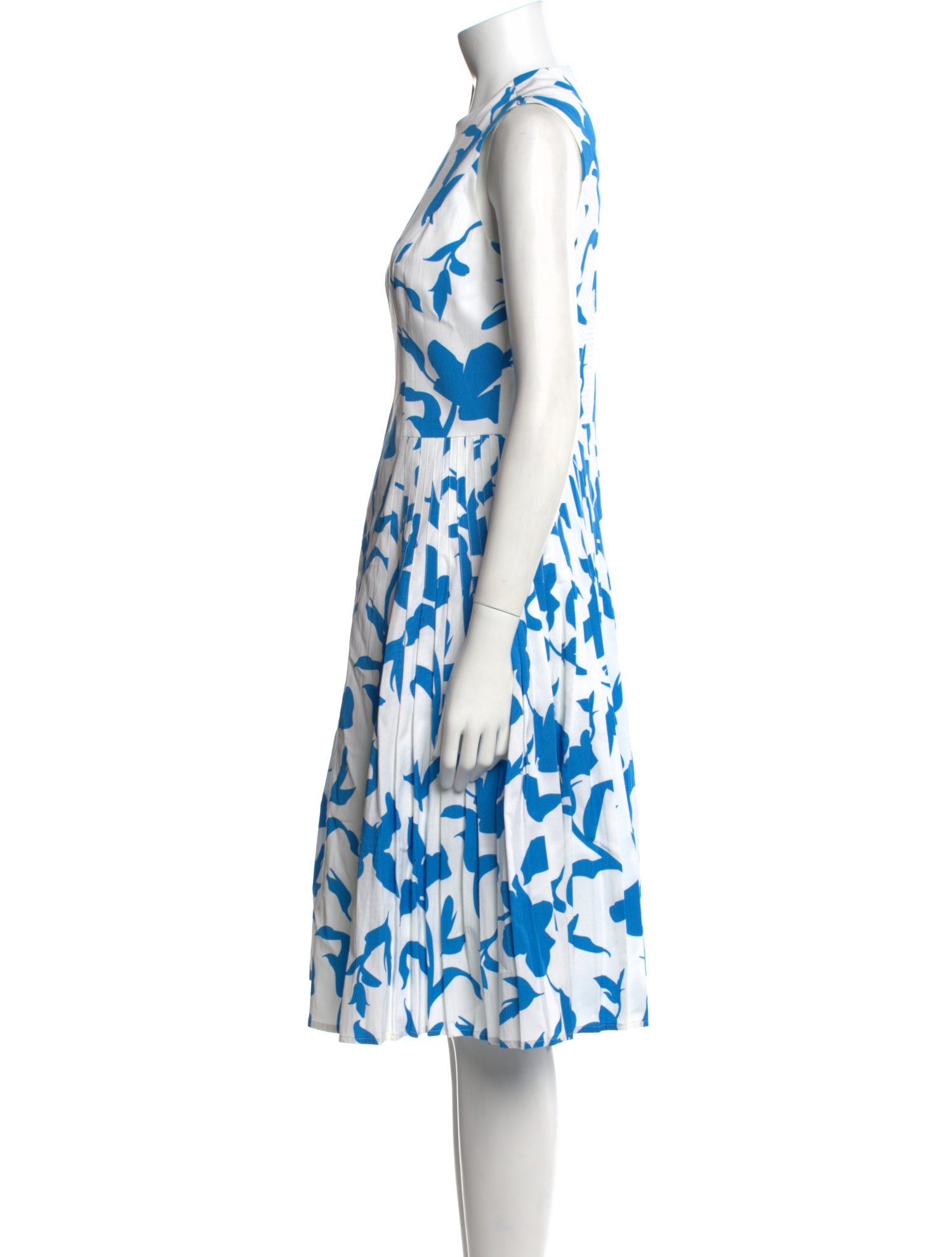 Carolina Herrera Floral Print Midi Length Dress