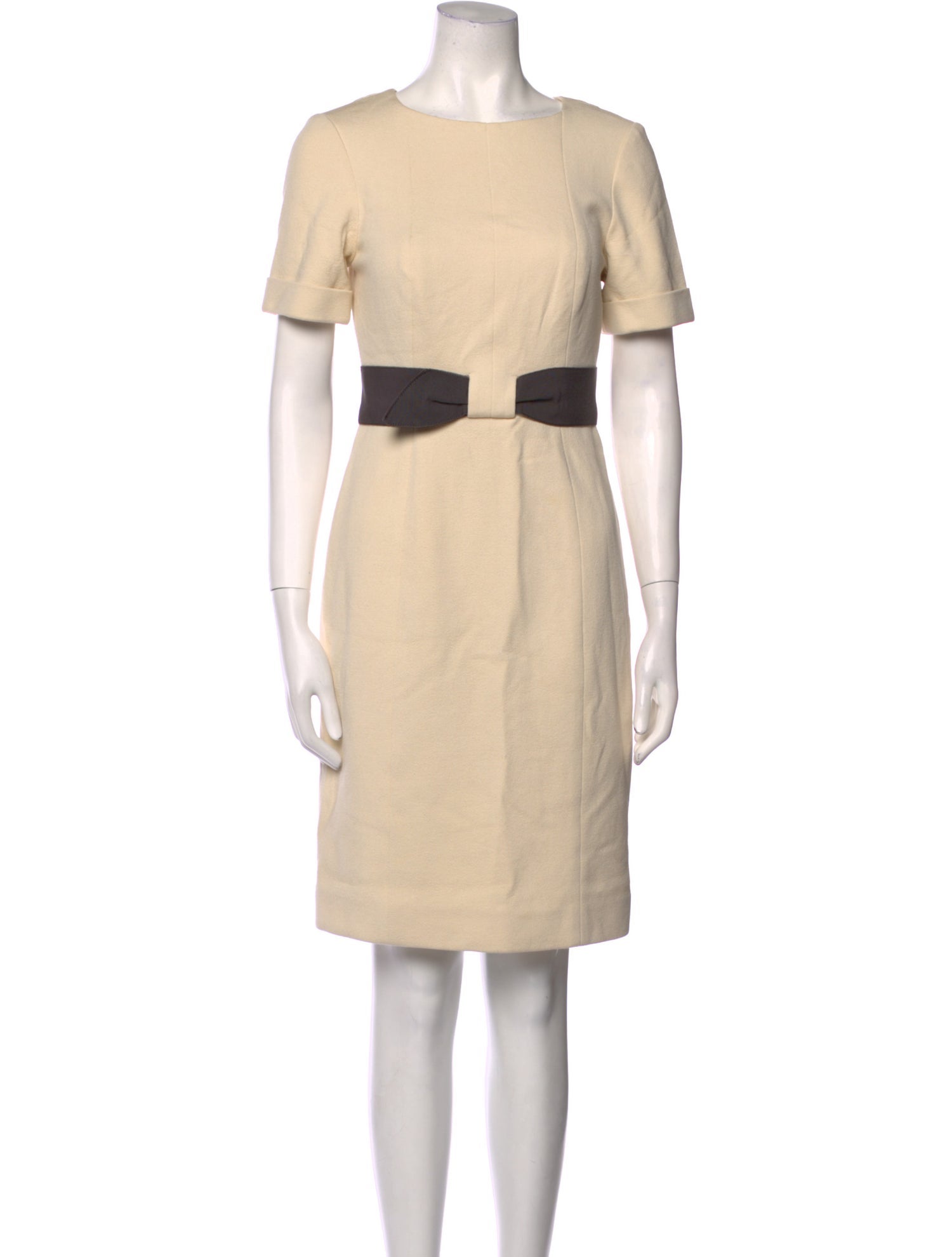 Carolina Herrera Bateau Neckline Knee-Length Dress