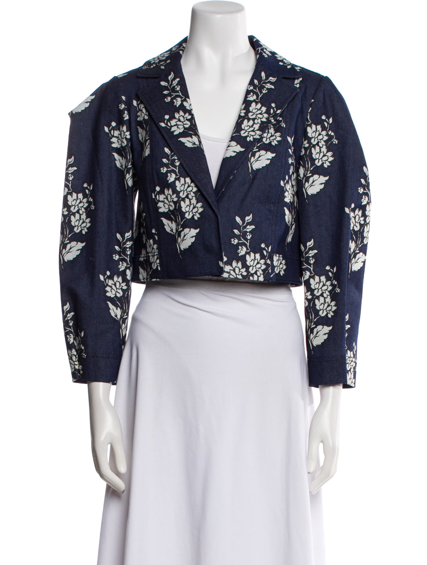 Carolina Herrera Floral Print Evening Jacket