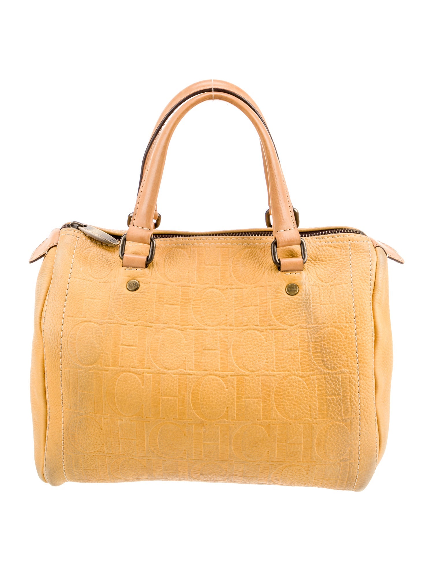 Carolina Herrera Leather Top Handle Bag