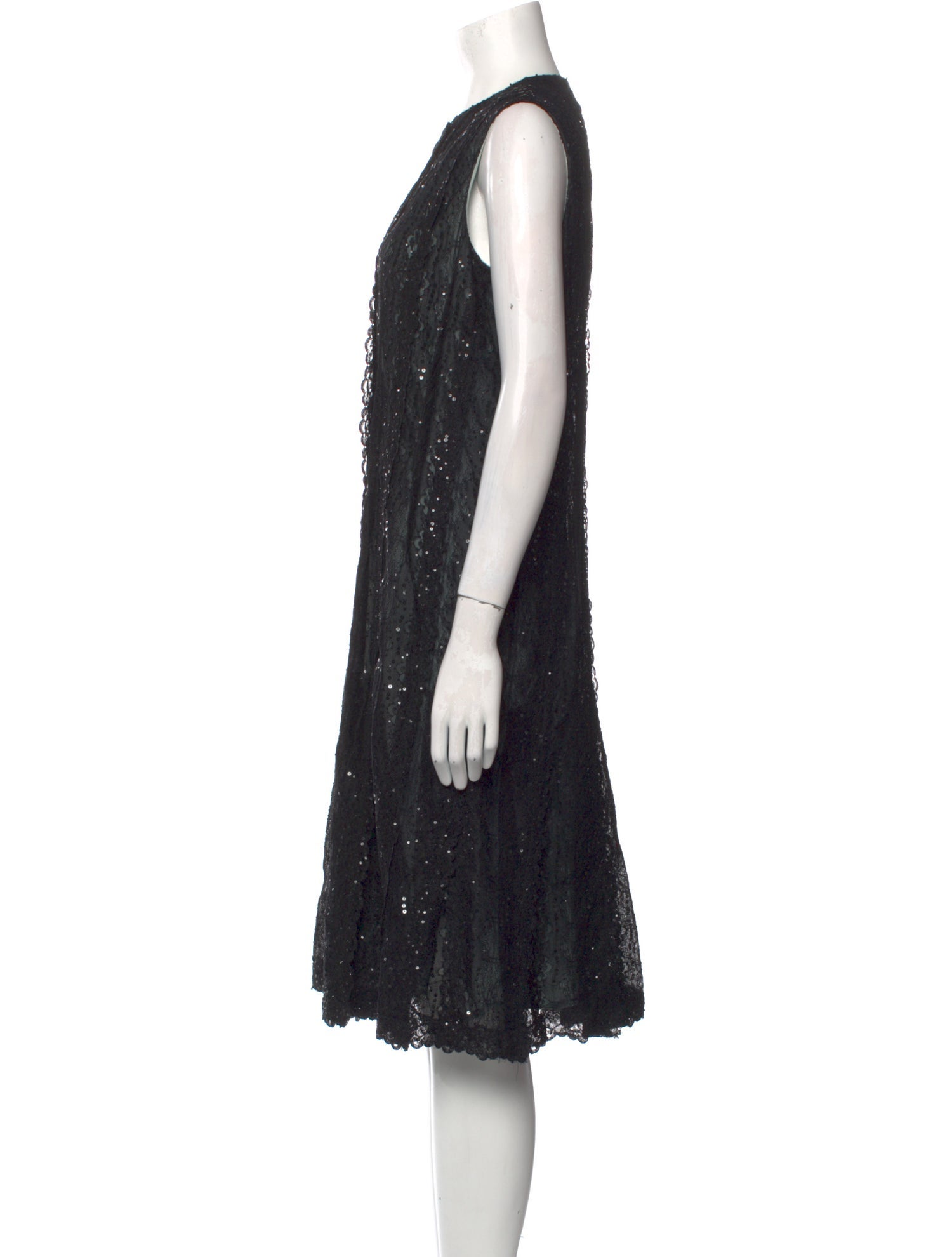 Carolina Herrera Crew Neck Midi Length Dress