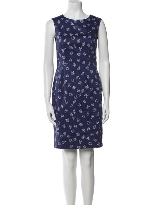 Carolina Herrera Floral Print Mini Dress