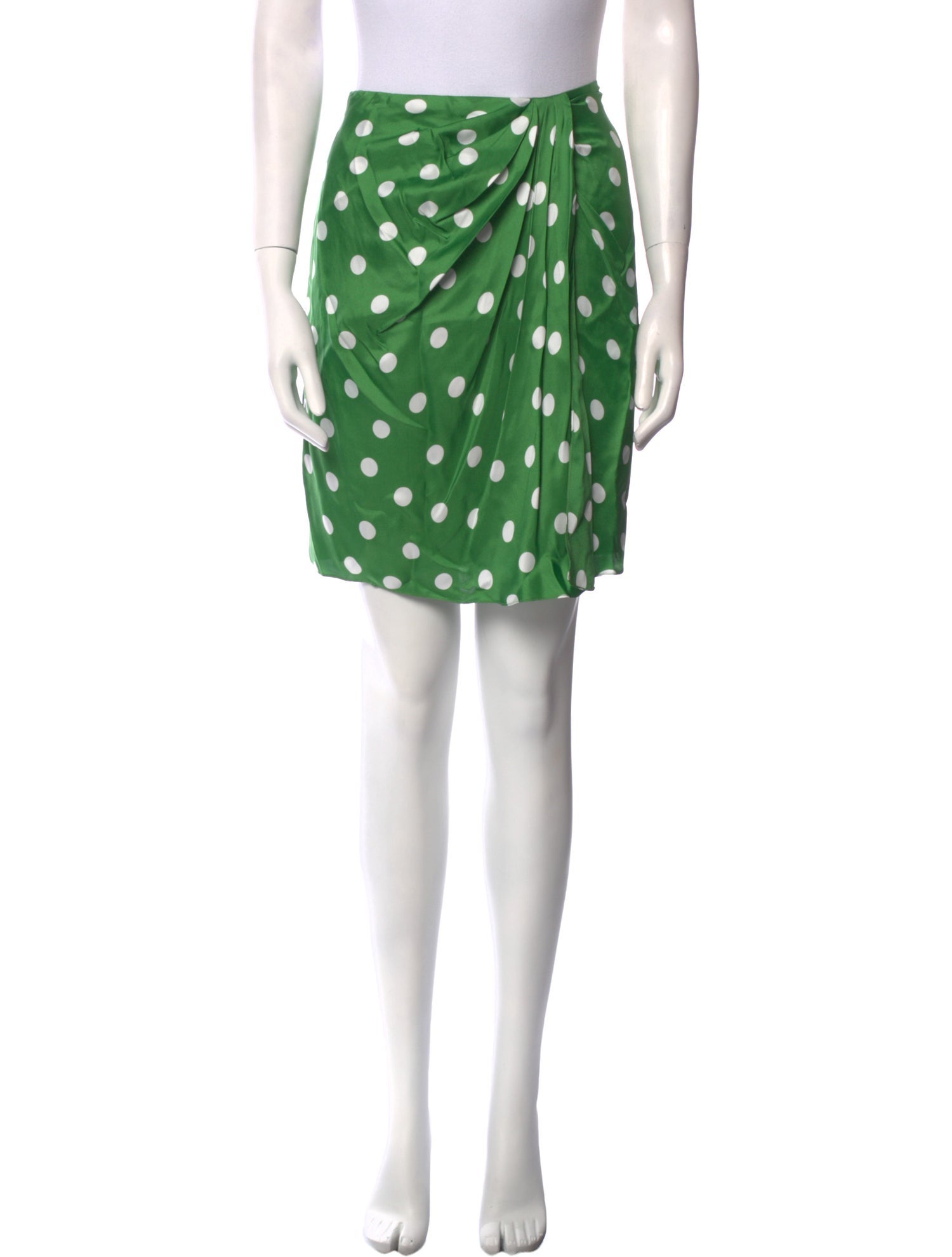 Carolina Herrera Polka Dot Print Mini Skirt w/ Tags