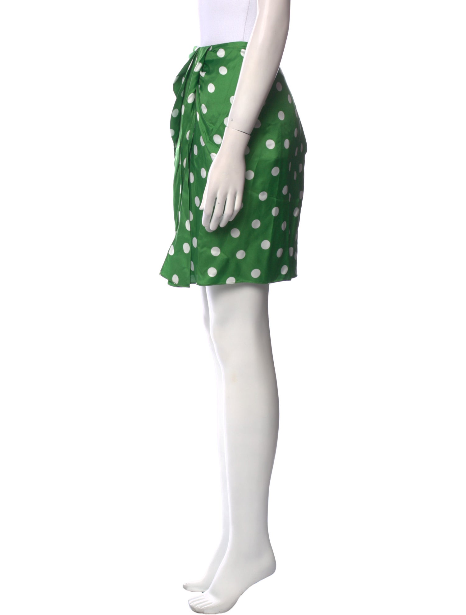 Carolina Herrera Polka Dot Print Mini Skirt w/ Tags