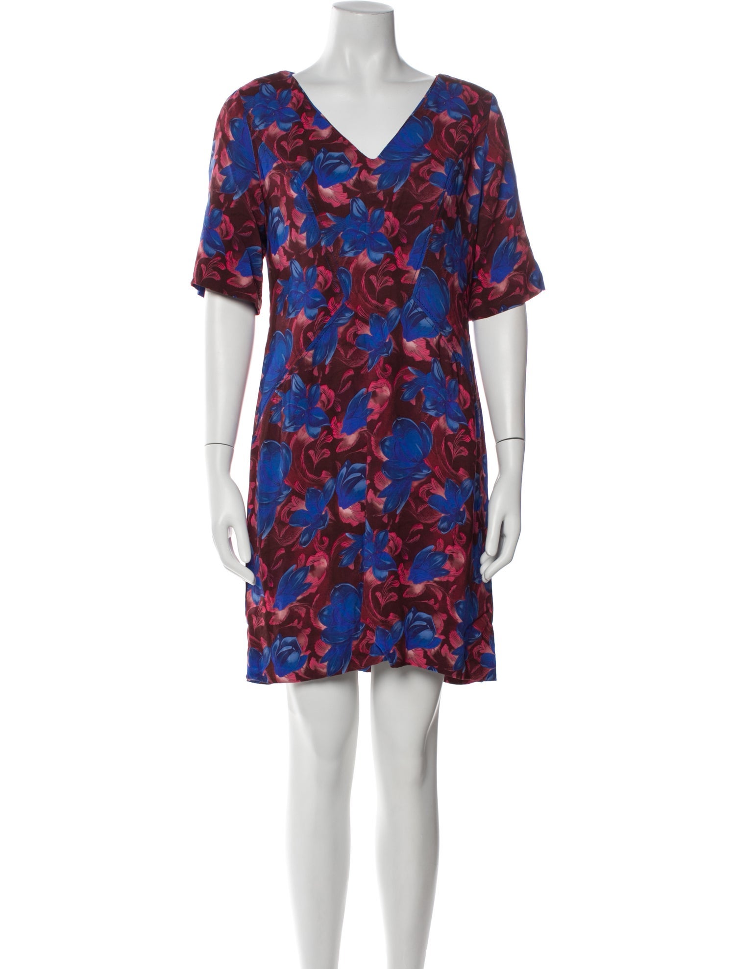 Carolina Herrera Floral Print Mini Dress
