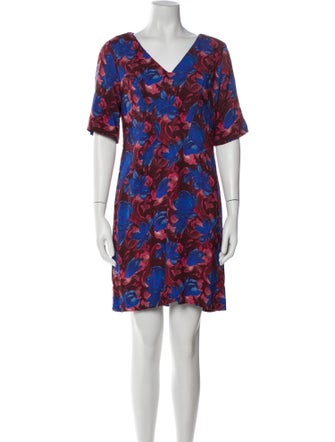 Carolina Herrera Floral Print Mini Dress
