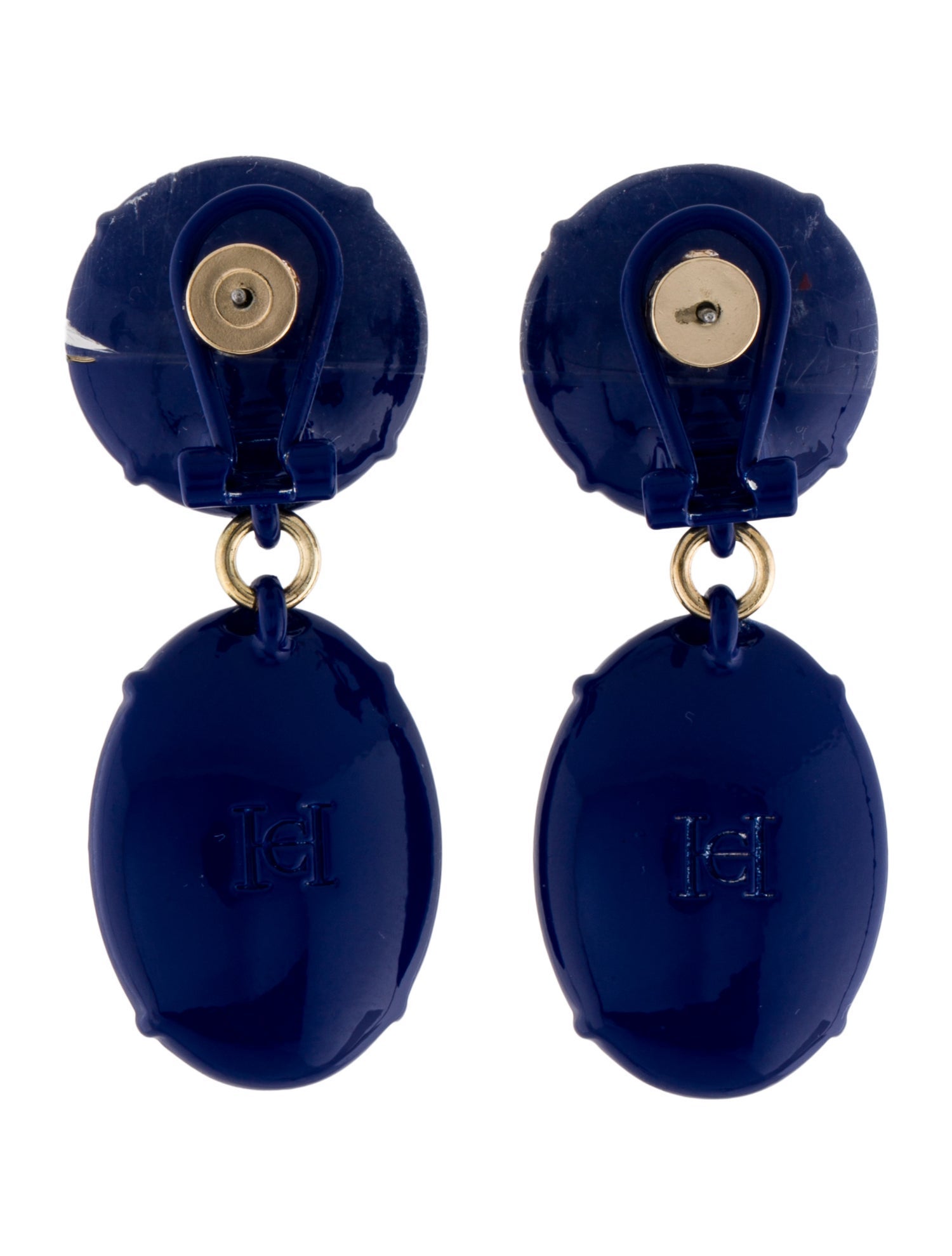 Carolina Herrera Crystal Faceted Drop Earrings