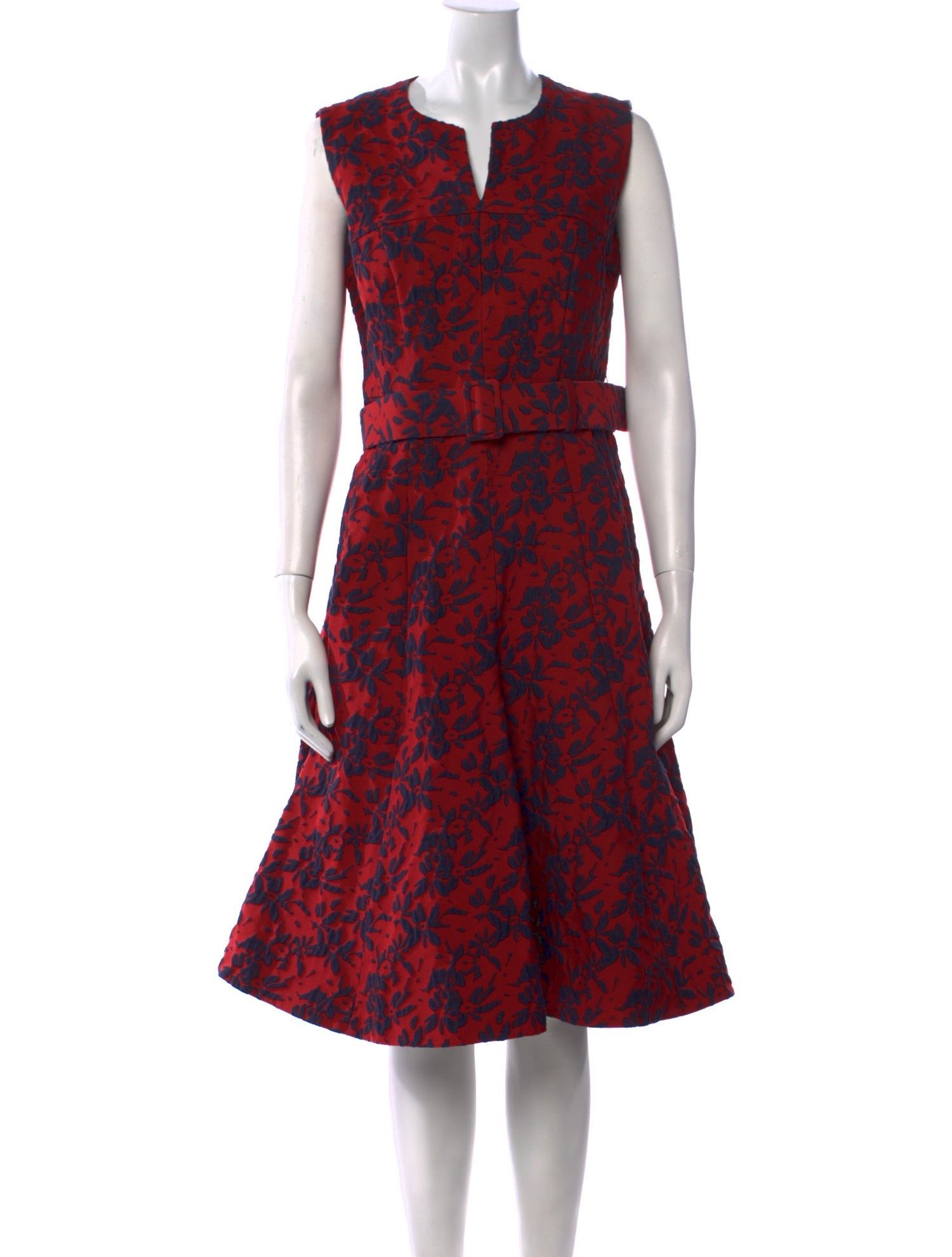 Carolina Herrera Printed Midi Length Dress