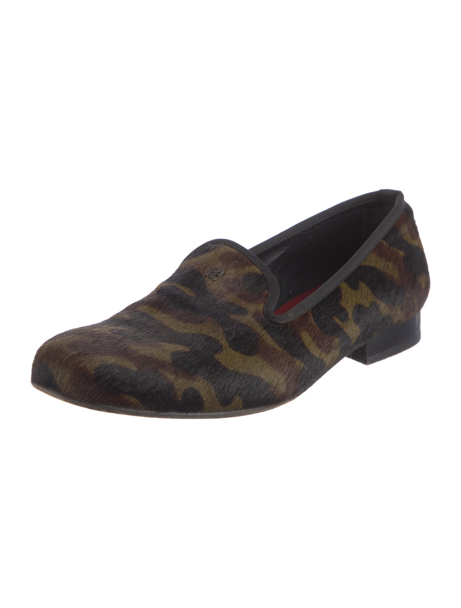 Carolina Herrera Ponyhair Printed Loafers