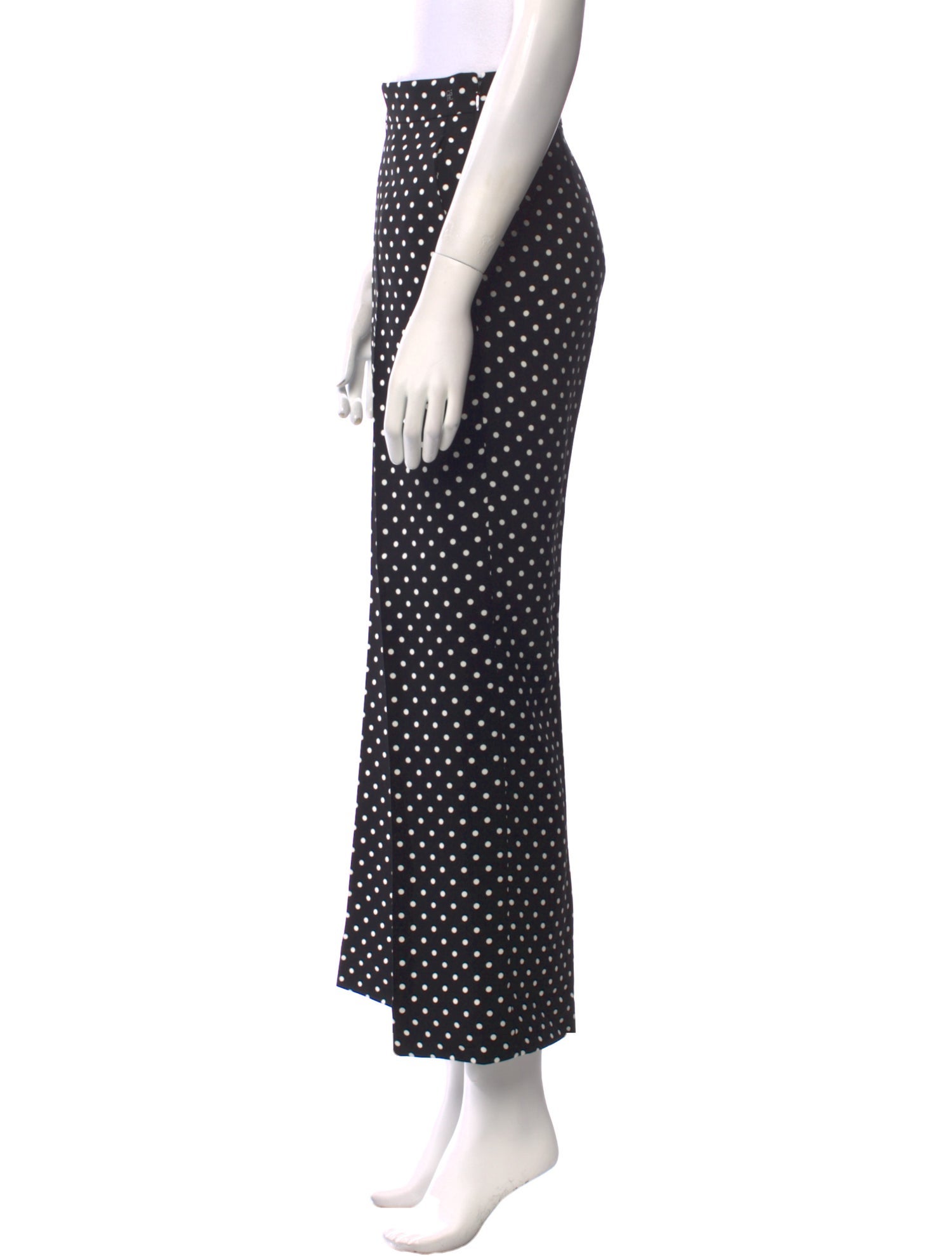 CH Carolina Herrera Polka Dot Print Wide Leg Pants