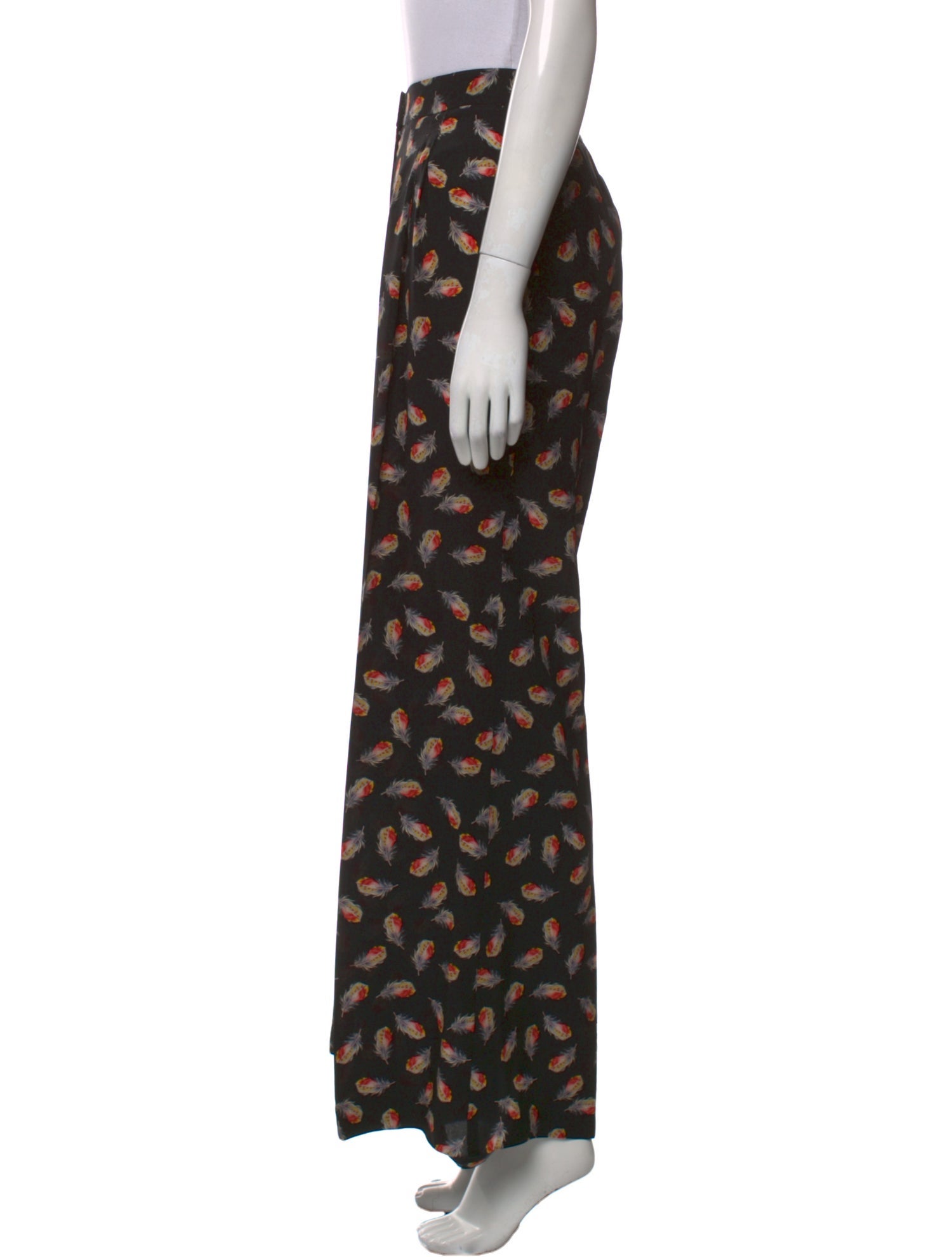 Carolina Herrera Silk Wide Leg Pants