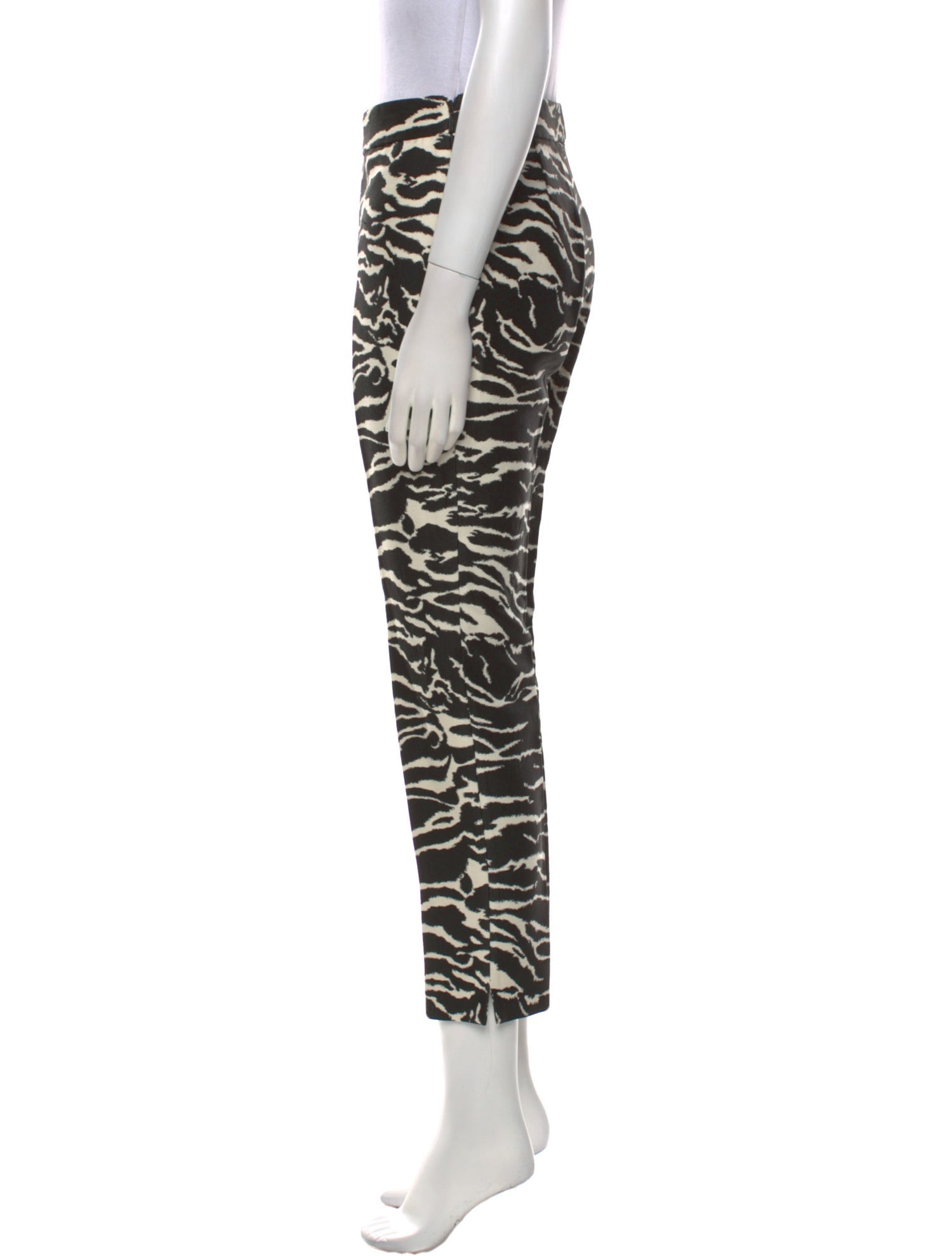 Carolina Herrera Animal Print Straight Leg Pants