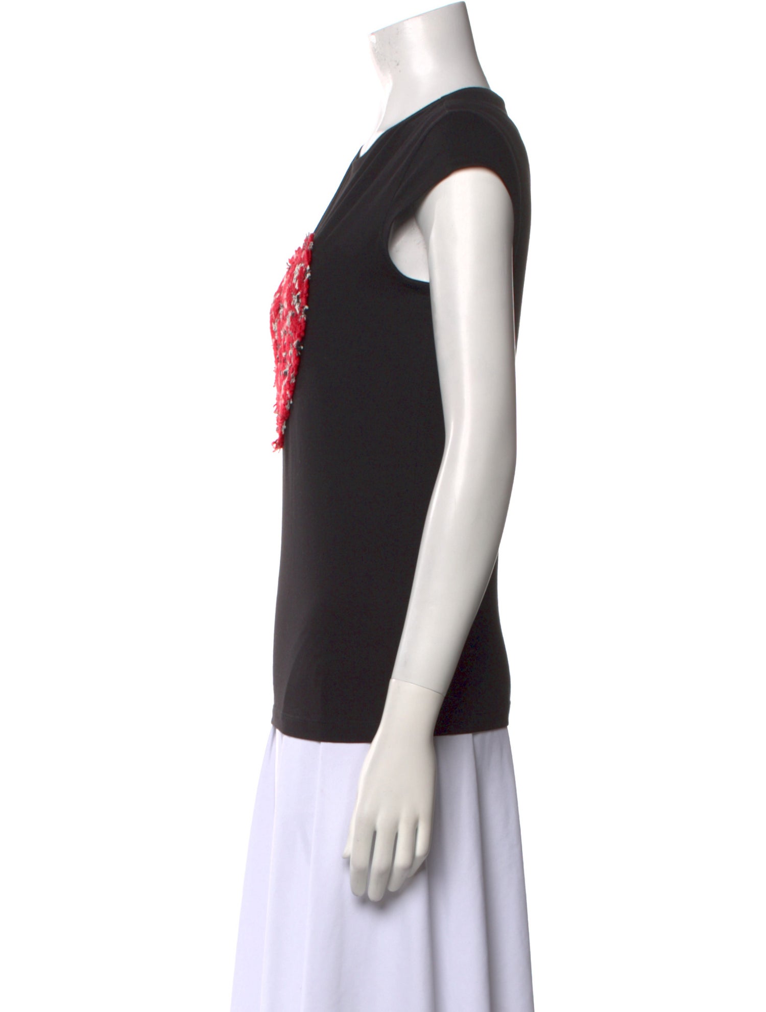 CH Carolina Herrera Graphic Print Crew Neck Top