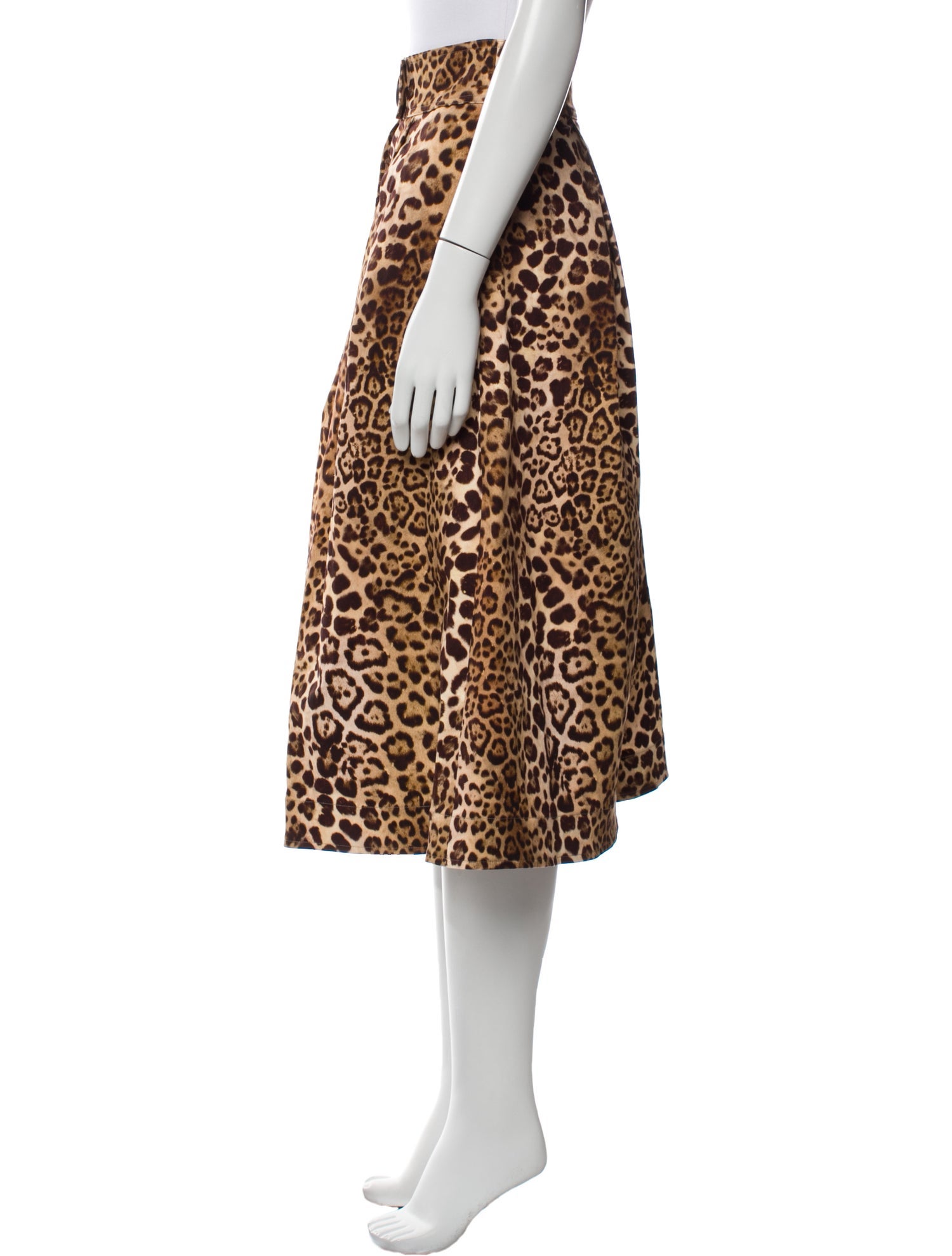 Carolina Herrera Animal Print Knee-Length Skirt