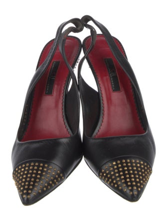 Carolina Herrera Leather Slingback Pumps