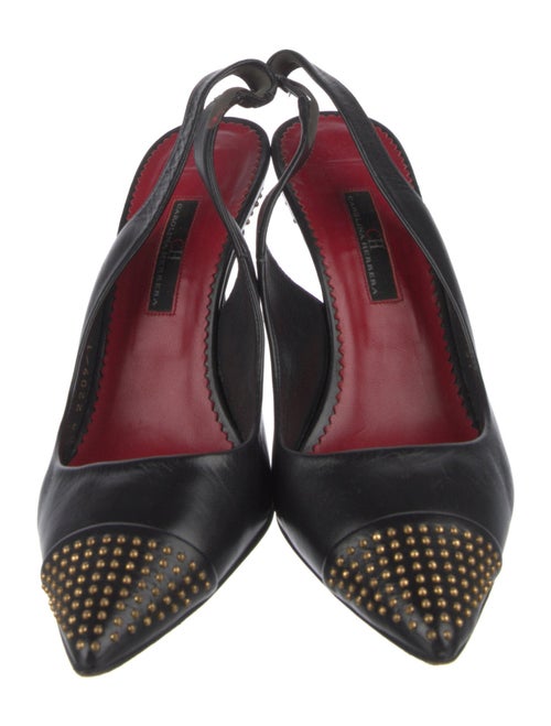 Carolina Herrera Leather Slingback Pumps
