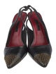 Carolina Herrera Leather Slingback Pumps