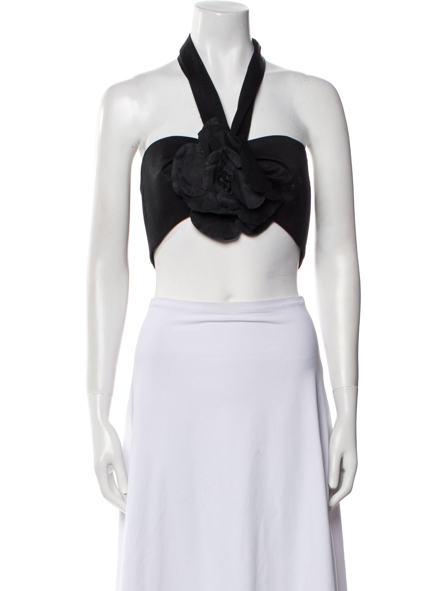 Carolina Herrera Strapless Crop Top