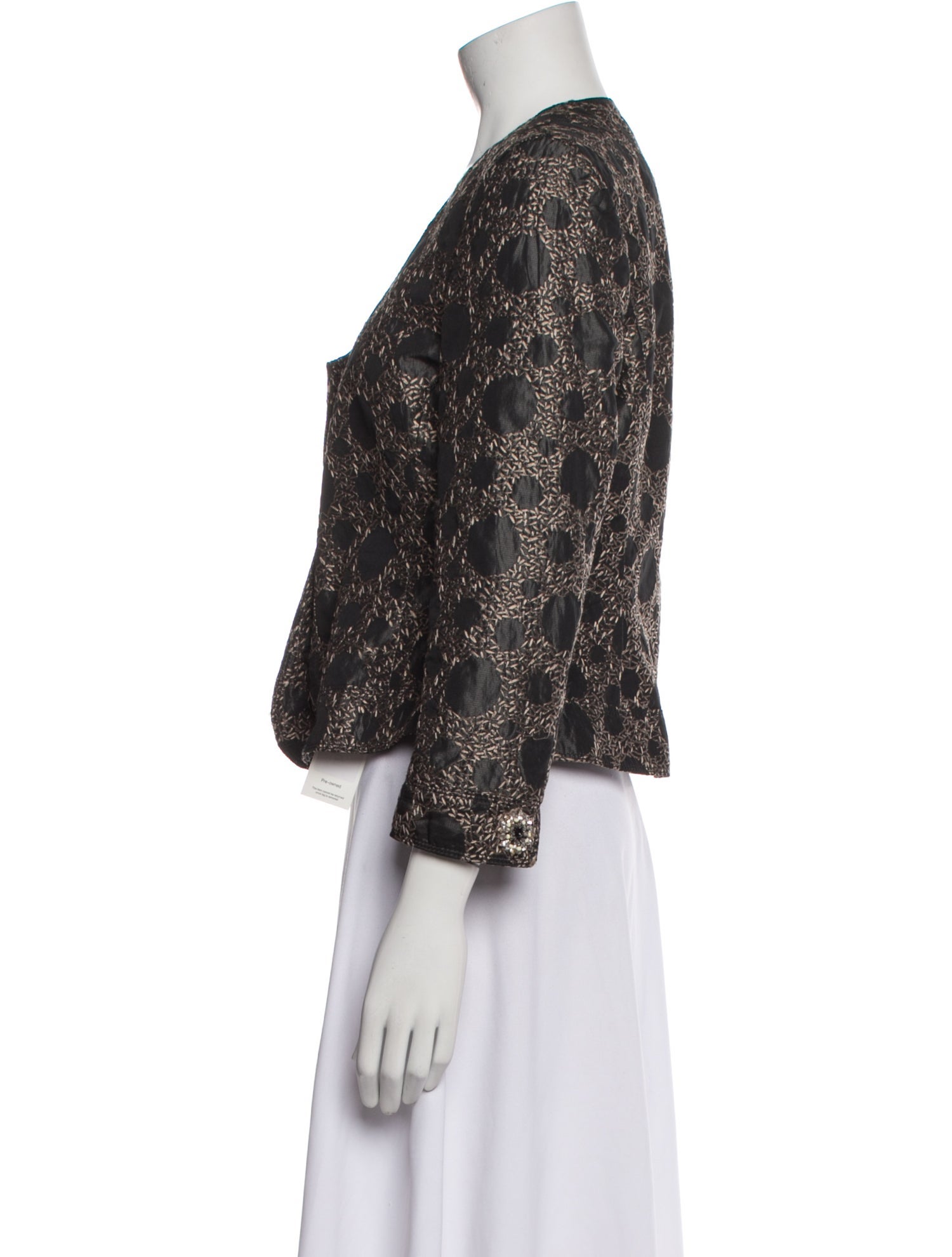 Carolina Herrera Tweed Pattern Jacket