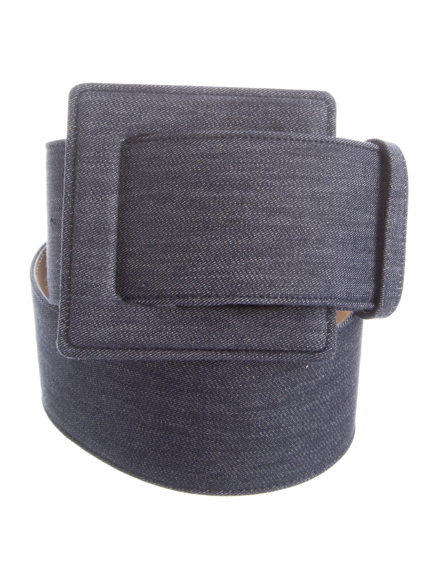 Carolina Herrera Wide Denim Waist Belt