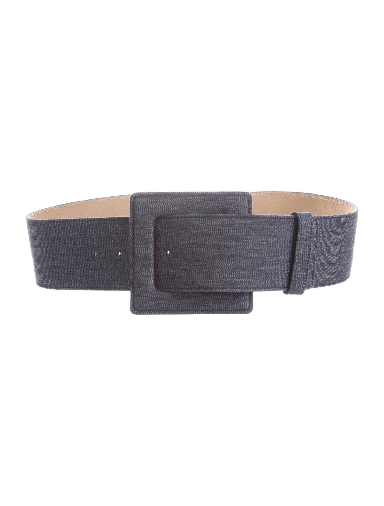 Carolina Herrera Wide Denim Waist Belt