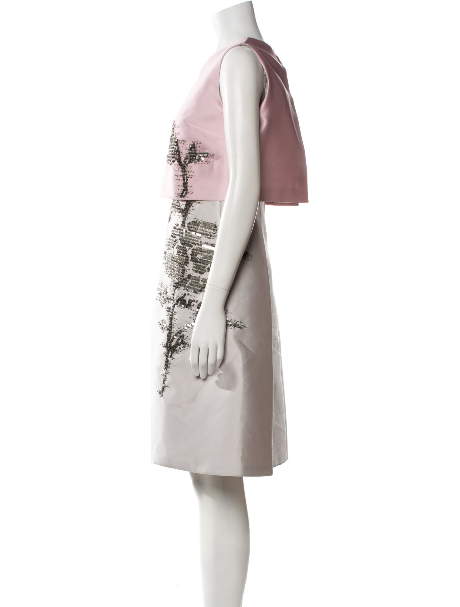 Carolina Herrera Graphic Print Knee-Length Dress