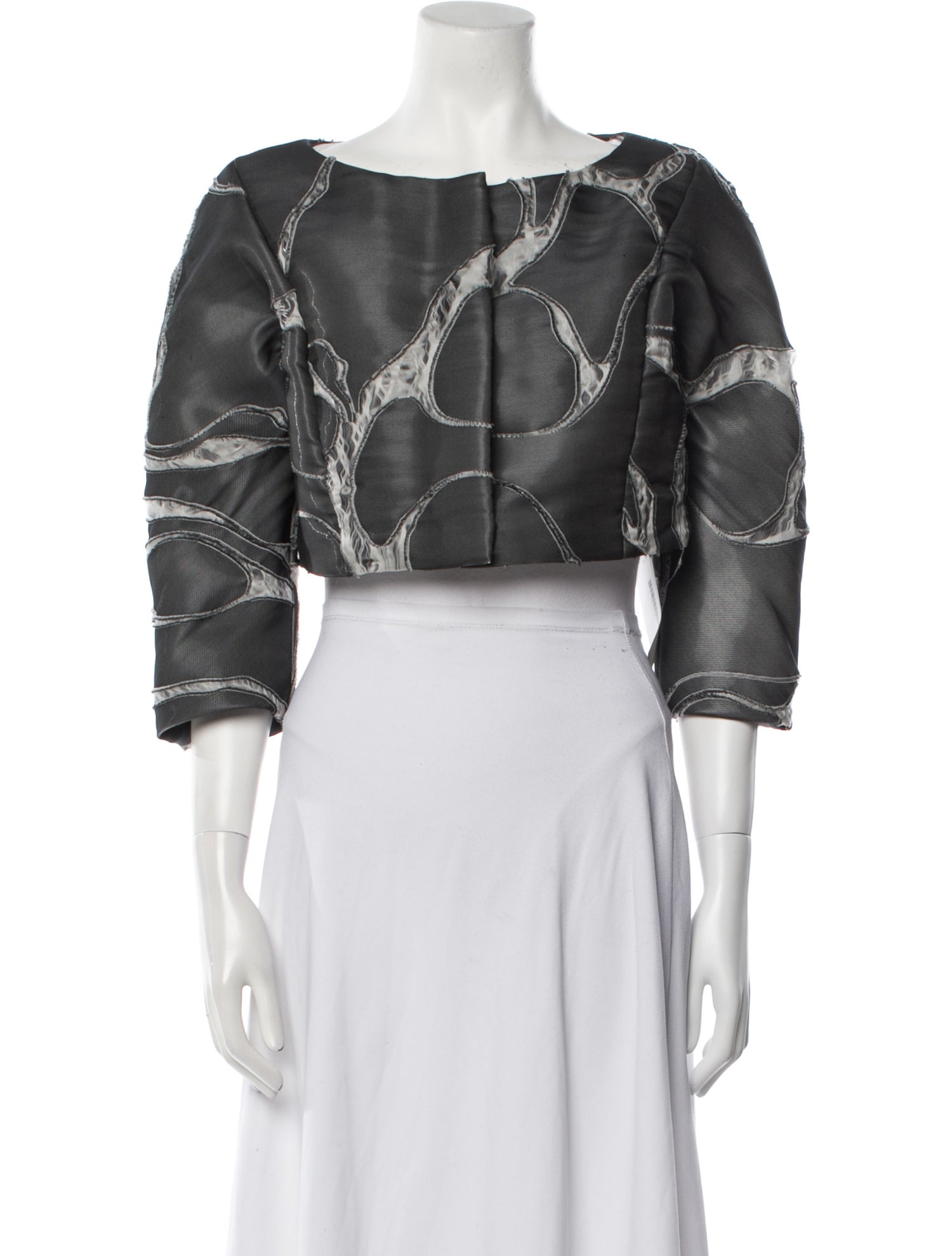 Carolina Herrera Floral Print Bolero