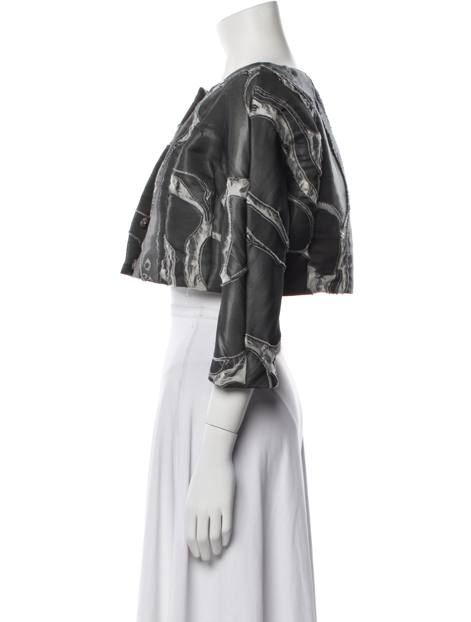 Carolina Herrera Floral Print Bolero