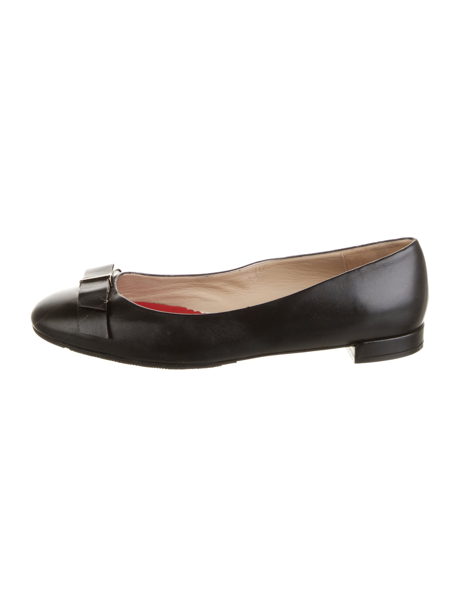 Carolina Herrera Leather Ballet Flats