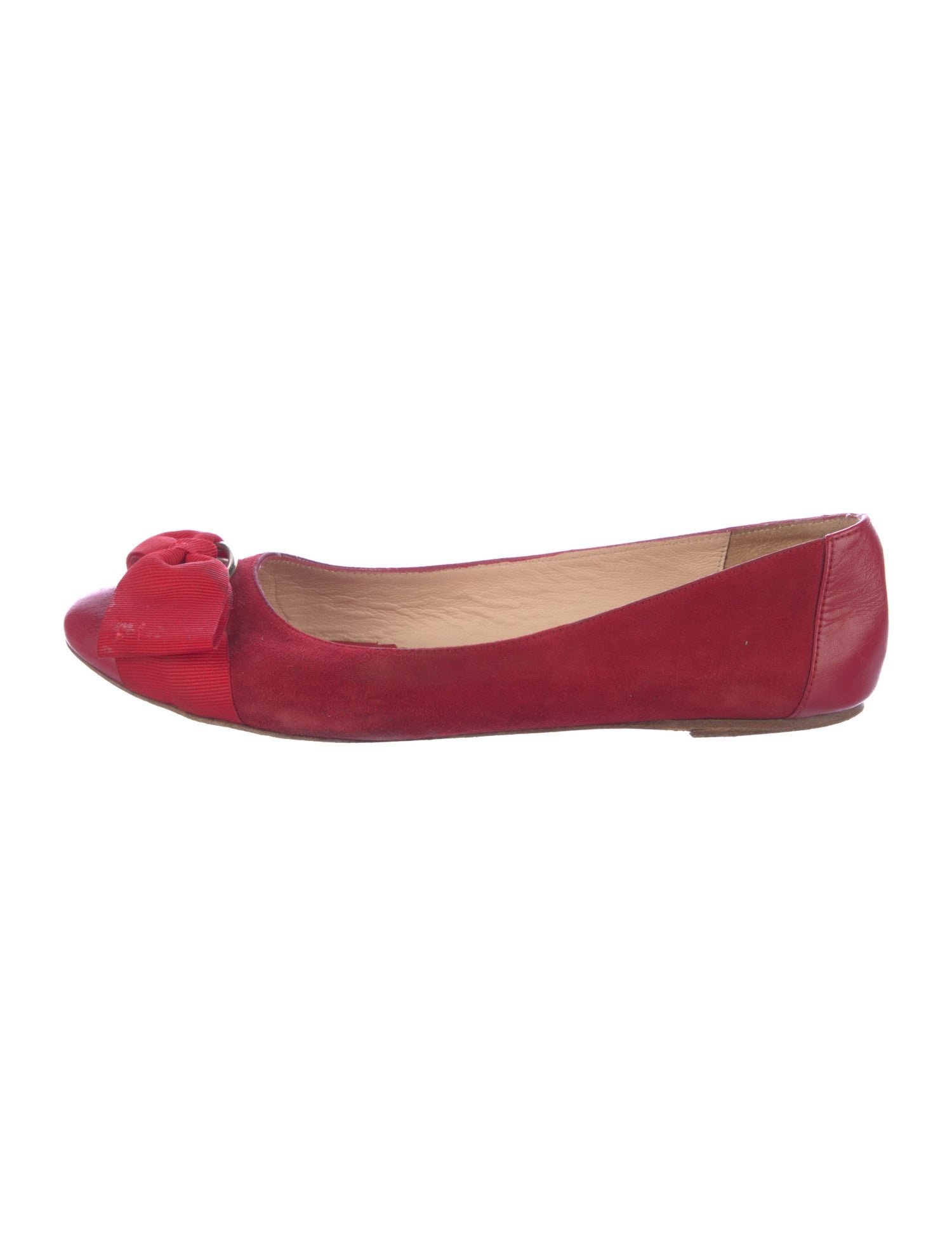 Carolina Herrera Suede Ballet Flats