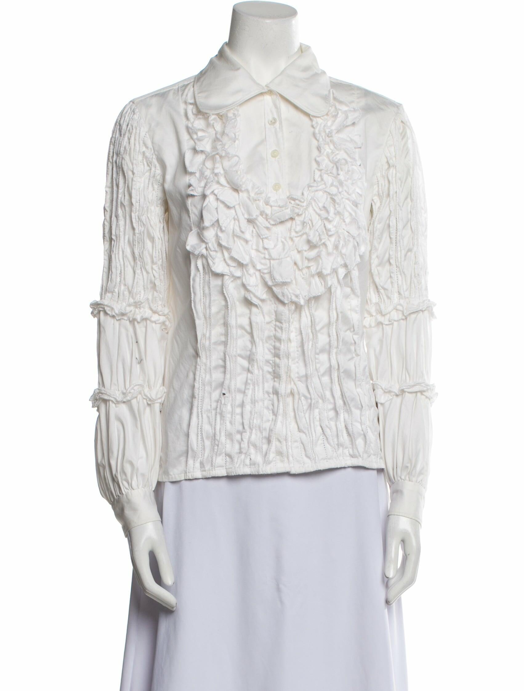Carolina Herrera Three-Quarter Sleeve Blouse