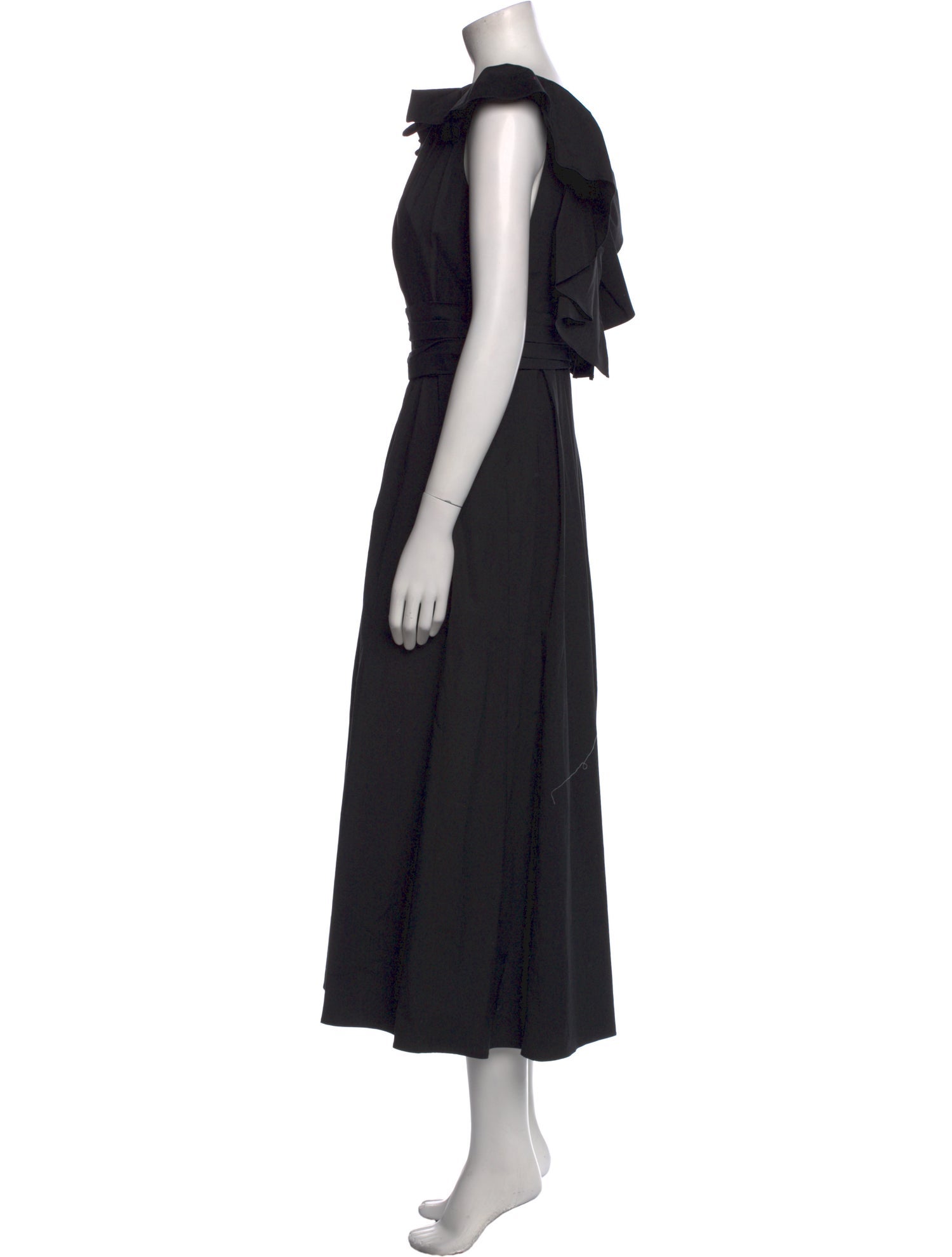 Carolina Herrera Bateau Neckline Midi Length Dress