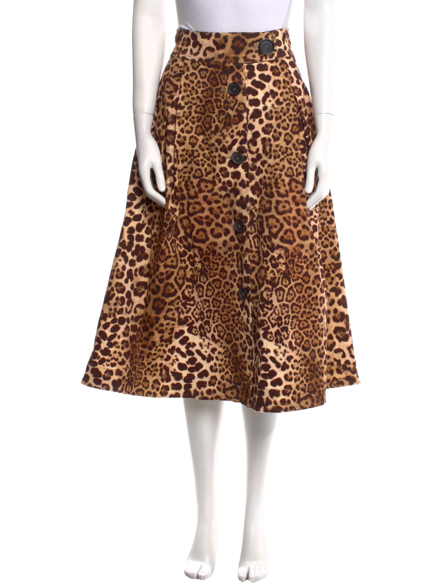 Carolina Herrera Animal Print Knee-Length Skirt w/ Tags