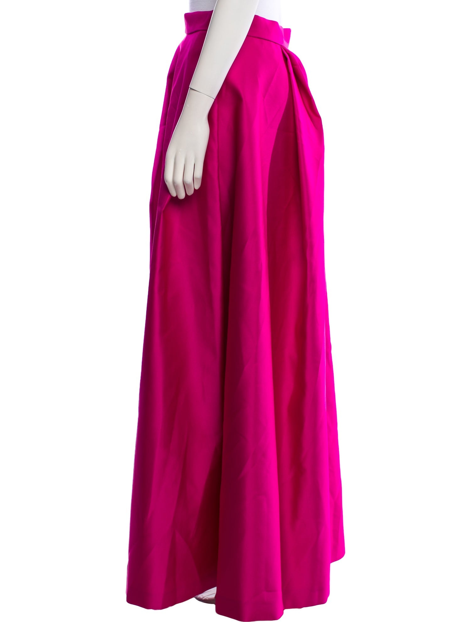 Carolina Herrera Pleated Accents Long Skirt