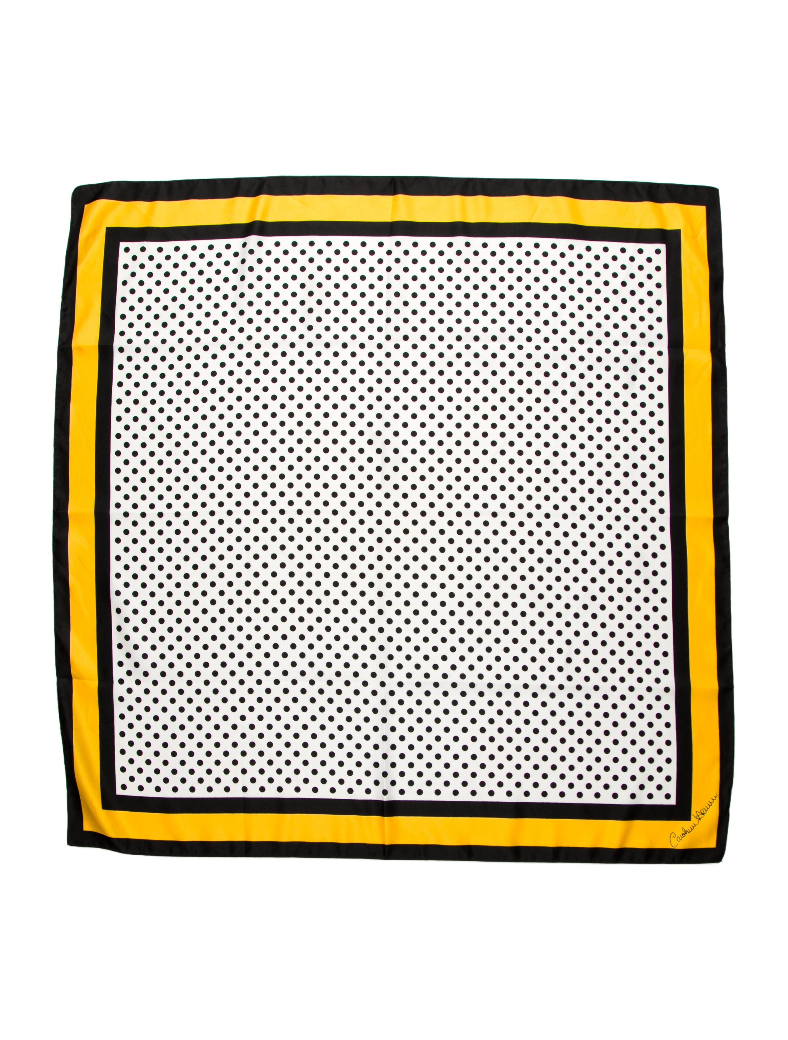 Carolina Herrera Polka Dot Print Scarf