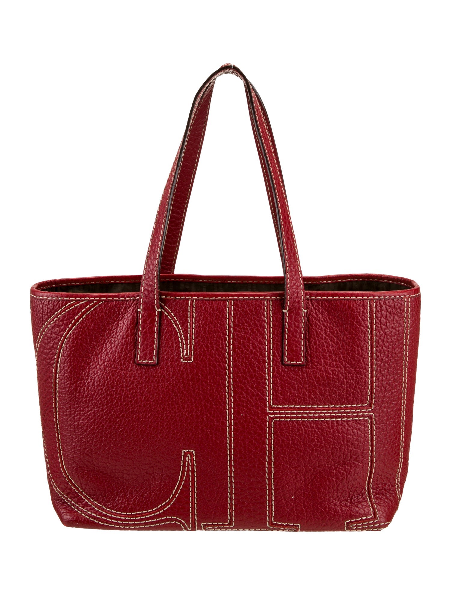 Carolina Herrera Leather Top Handle Bag