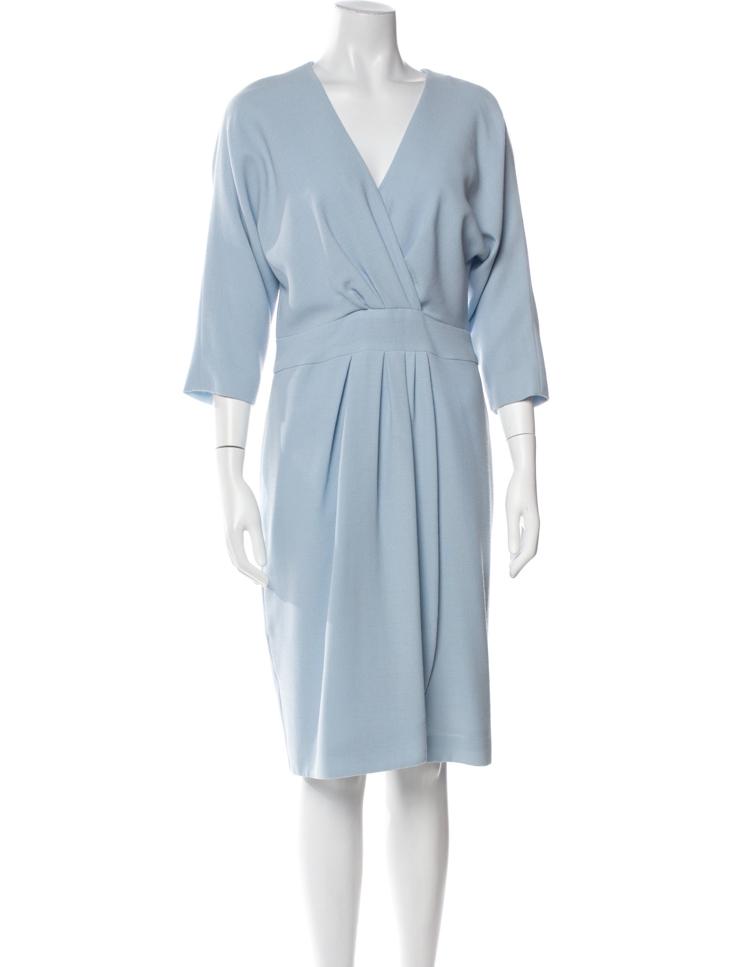 Carolina Herrera Virgin Wool Midi Length Dress