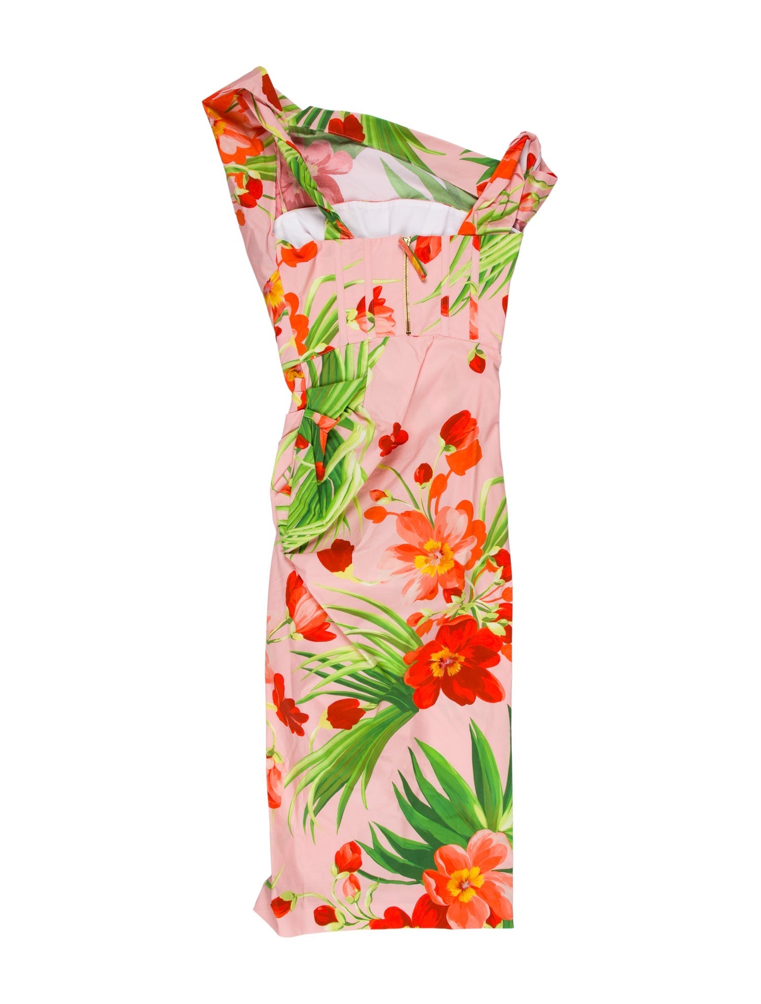 Carolina Herrera Floral Print Midi Length Dress w/ Tags
