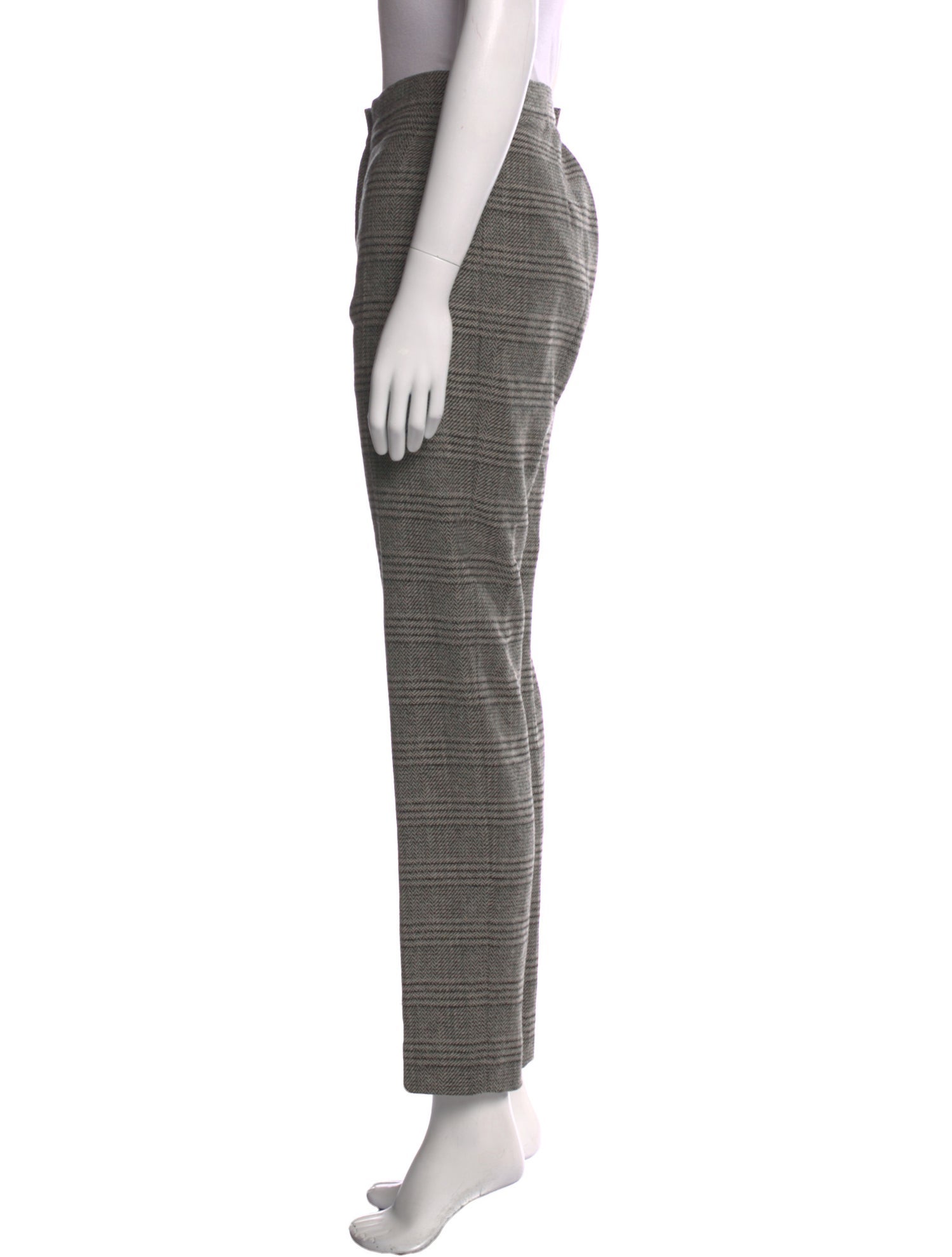 Carolina Herrera Virgin Wool Straight Leg Pants