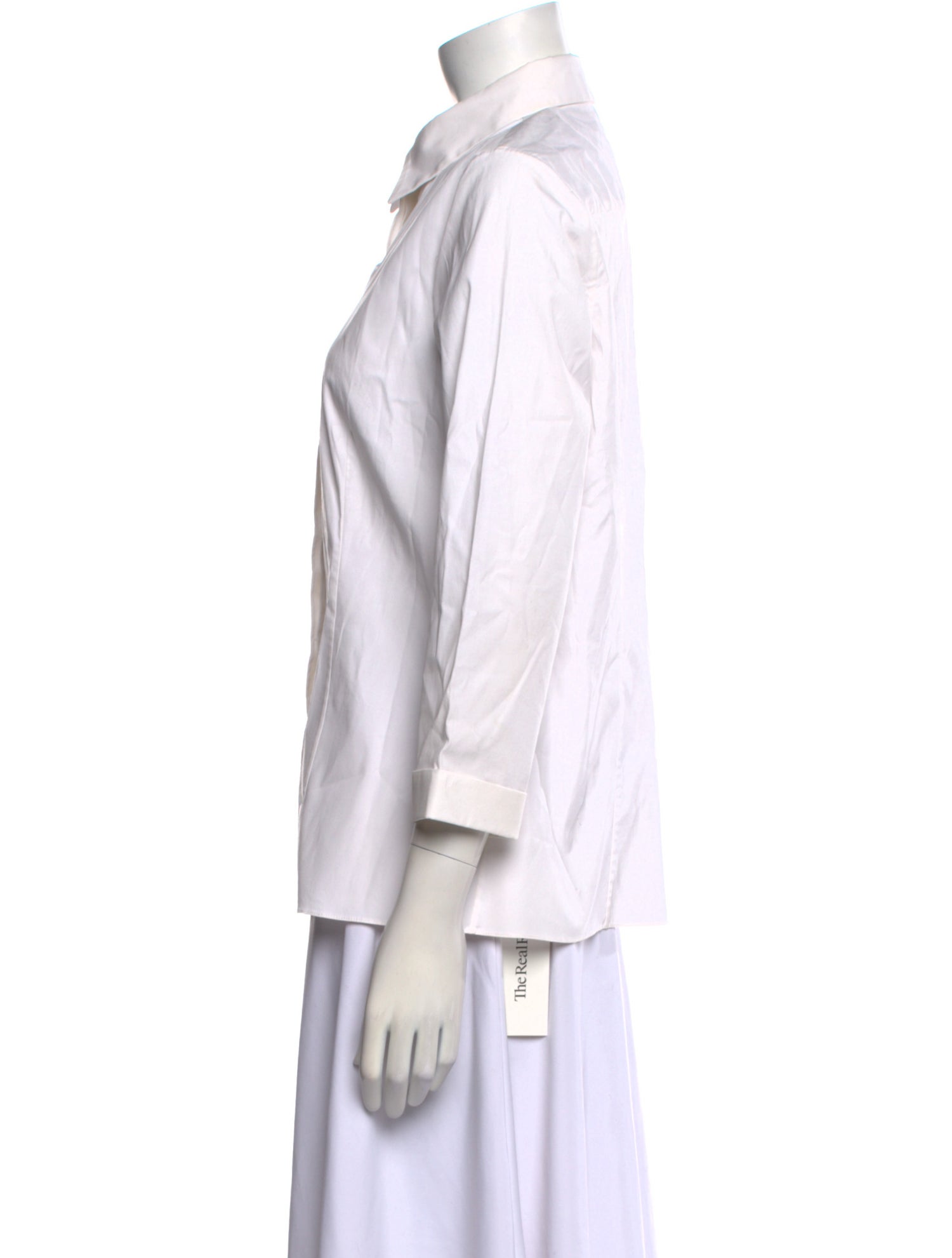 Carolina Herrera Three-Quarter Sleeve Button-Up Top