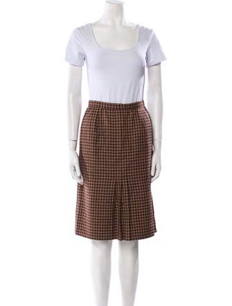 Carolina Herrera Wool Printed Skirt Set