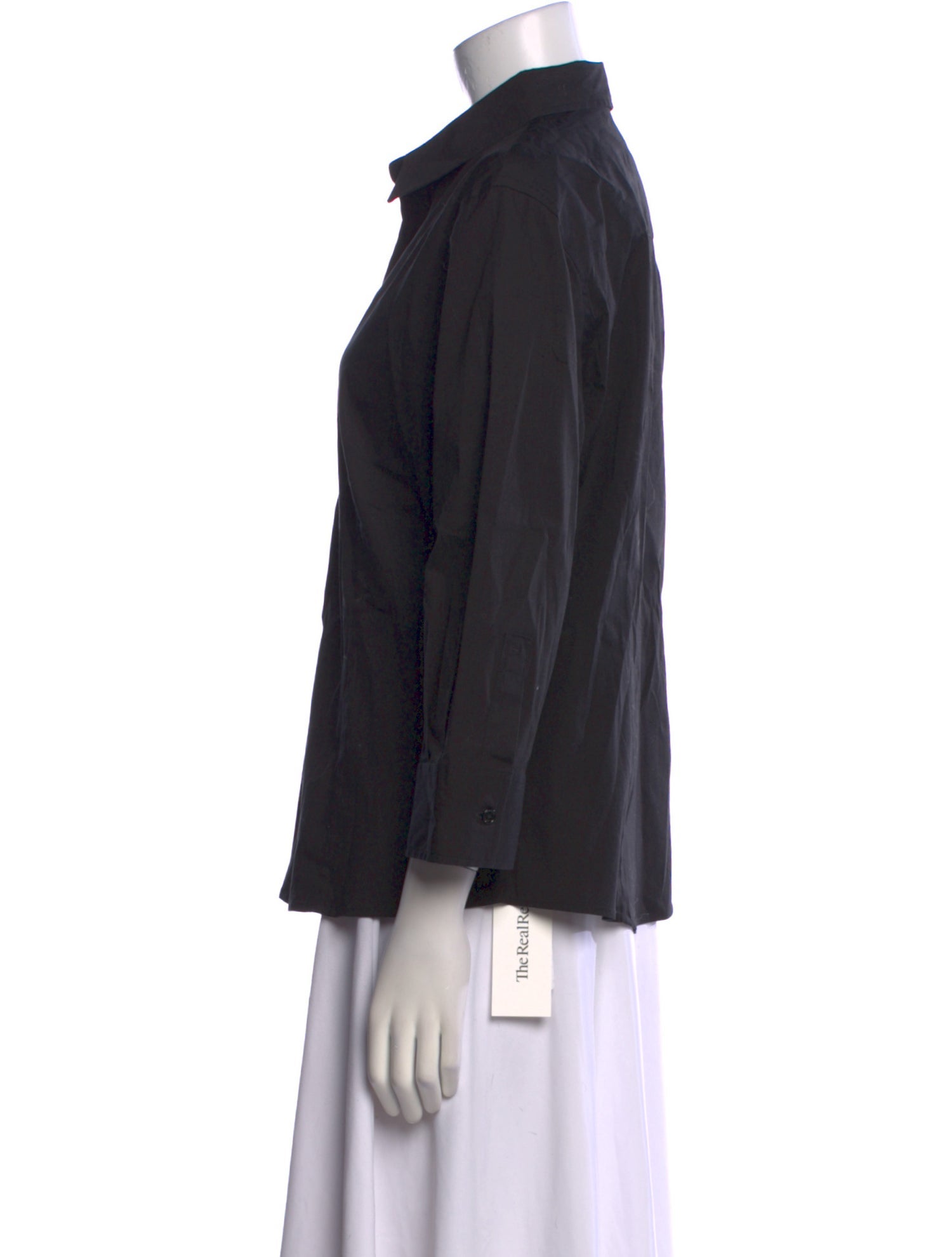 Carolina Herrera Three-Quarter Sleeve Button-Up Top