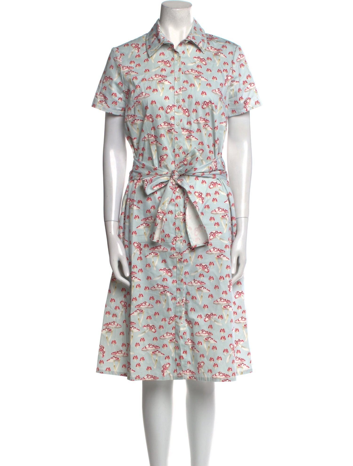 Carolina Herrera Floral Print Knee-Length Dress